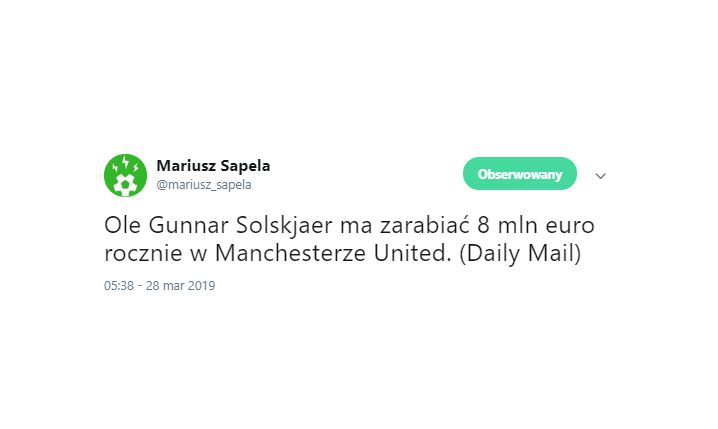 Tyle ma ZARABIAĆ Solskjaer w Man United!